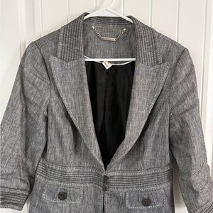 White House Black Market 3/4 sleeve Gray Women's Blazer